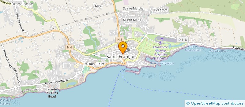 localisation de l'entreprise MONSIEUR ALASSANE LUPERON à SAINT-FRANCOIS