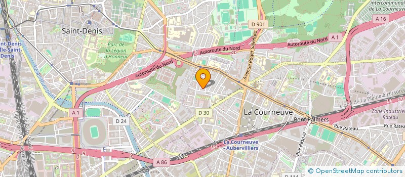 localisation de l'entreprise MONSIEUR ALASSANE M BOW à LA COURNEUVE