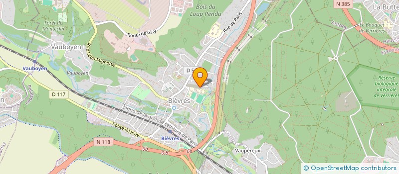 localisation de l'entreprise MONSIEUR ALASSANE MEITE  BIEVRES