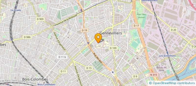localisation de l'entreprise MONSIEUR ALASSANE SALL à GENNEVILLIERS