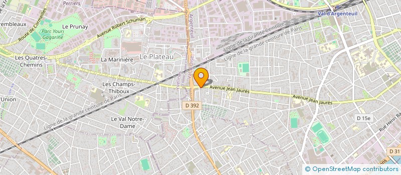 localisation de l'entreprise MONSIEUR ALASSANE SIDIBE  ARGENTEUIL