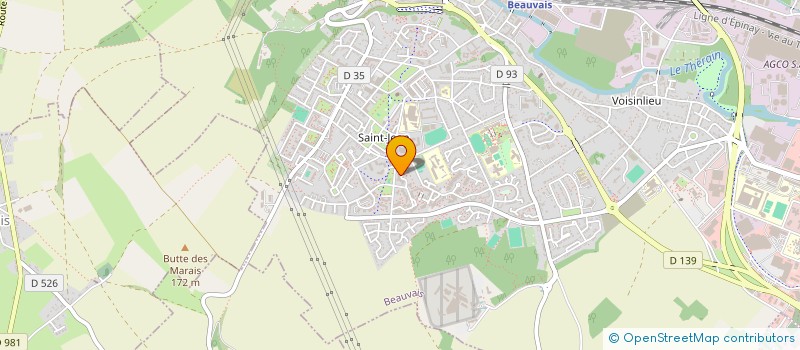 localisation de l'entreprise MONSIEUR ALASSANE SY  BEAUVAIS