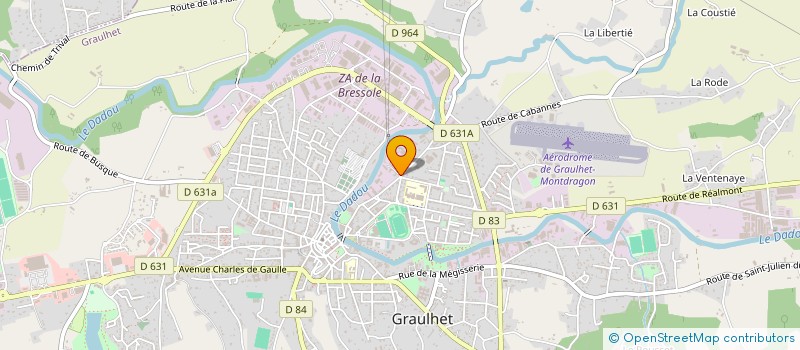 localisation de l'entreprise MONSIEUR ALASSANE TRAORE  GRAULHET