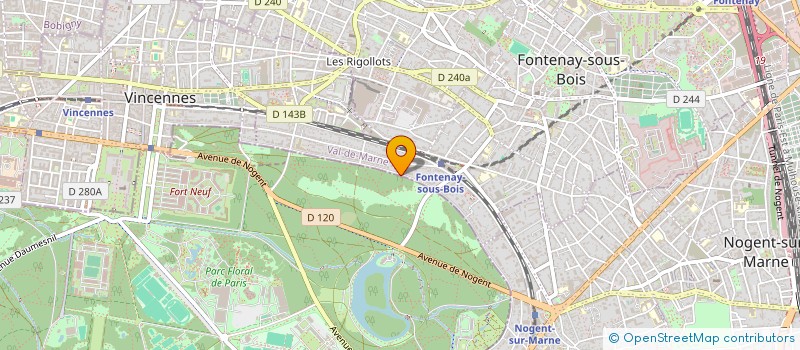 localisation de l'entreprise MONSIEUR ALAUX LUC à FONTENAY-SOUS-BOIS