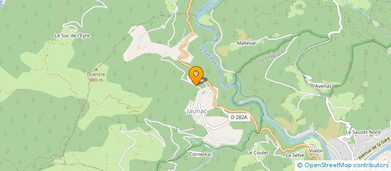 localisation de l'entreprise MONSIEUR ALBAIN CHARRAS  JAUNAC