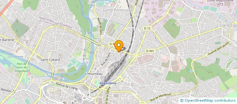 localisation de l'entreprise MONSIEUR ALBAIN FAUCOUP à ANGOULEME