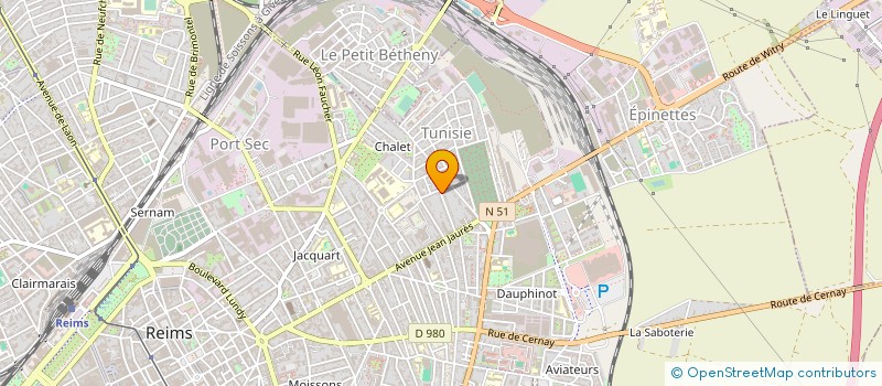 localisation de l'entreprise MONSIEUR ALBAN ABSOUS  REIMS