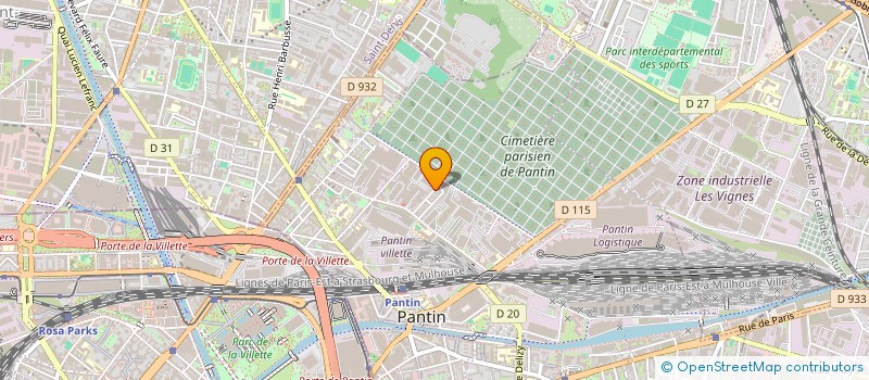 localisation de l'entreprise MONSIEUR ALBAN AMMADJ-BRIOT  PANTIN