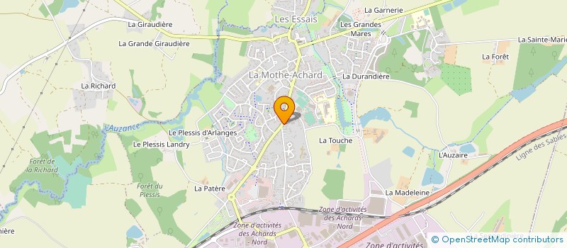 localisation de l'entreprise MONSIEUR ALBAN ARNAUD à LES ACHARDS