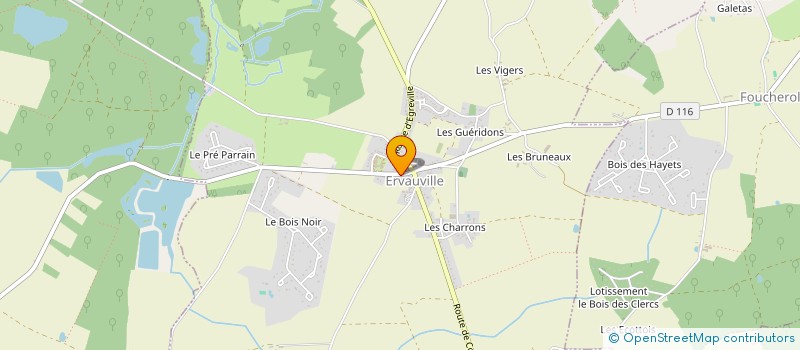 localisation de l'entreprise MONSIEUR ALBAN BAUCHET à ERVAUVILLE