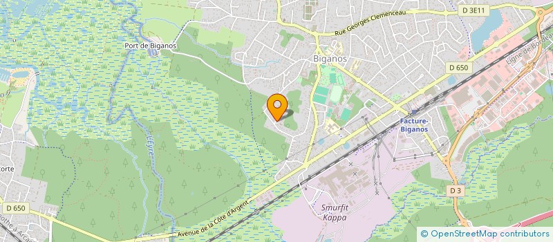 localisation de l'entreprise MONSIEUR ALBAN BENAMOR  BIGANOS