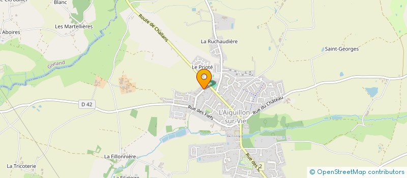 localisation de l'entreprise MONSIEUR ALBAN BOISBINEUF  L'AIGUILLON-SUR-VIE