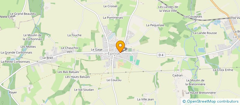 localisation de l'entreprise MONSIEUR ALBAN BRISHOUAL  EPINIAC