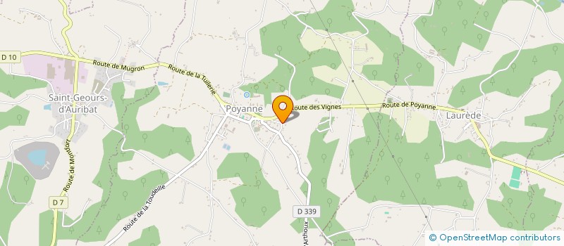 localisation de l'entreprise MONSIEUR ALBAN CAZENAVE  POYANNE