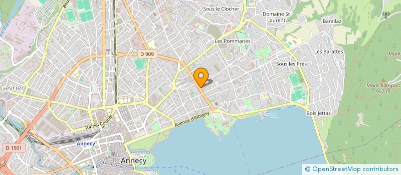 localisation de l'entreprise MONSIEUR ALBAN CHATAIN à ANNECY