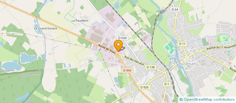 localisation de l'entreprise MONSIEUR ALBAN CHENU à BUZANCAIS