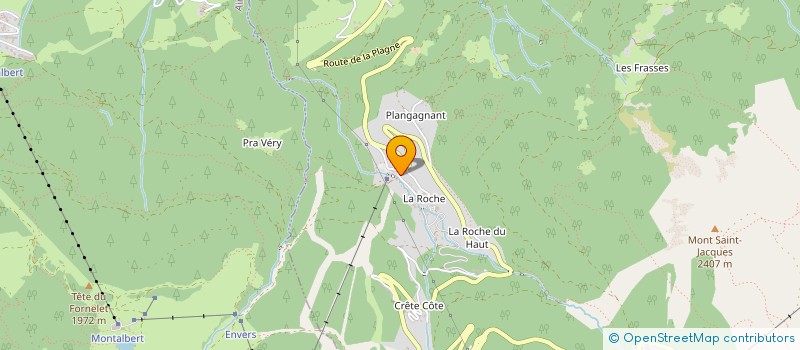 localisation de l'entreprise MONSIEUR ALBAN CLEAZ  LA PLAGNE TARENTAISE