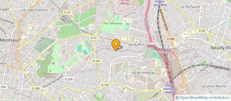 localisation de l'entreprise MONSIEUR ALBAN CORNUAU à MONTREUIL