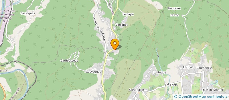 localisation de l'entreprise MONSIEUR ALBAN CORNUBET  LAVAL-PRADEL