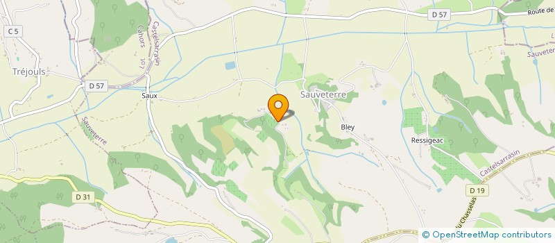 localisation de l'entreprise MONSIEUR ALBAN COULY  SAUVETERRE