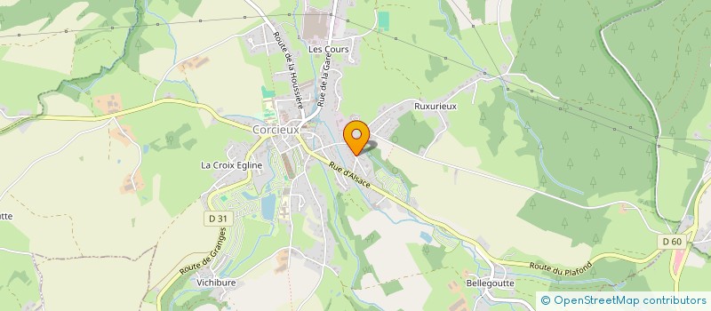 localisation de l'entreprise MONSIEUR ALBAN COUVREUX  CORCIEUX