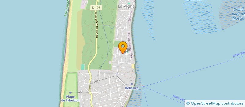 localisation de l'entreprise MONSIEUR ALBAN CUVELIER  LEGE-CAP-FERRET