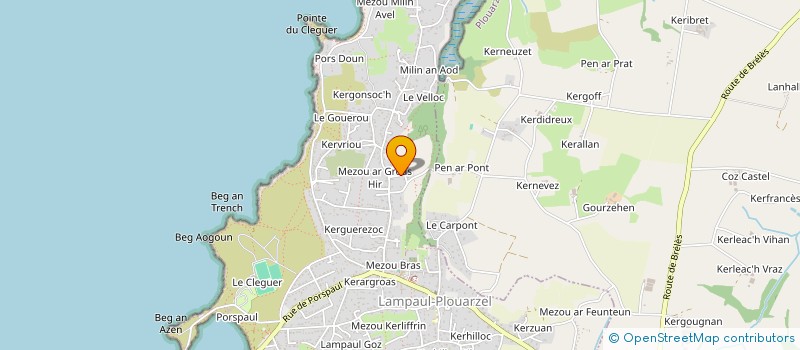 localisation de l'entreprise MONSIEUR ALBAN DANGUY DES DESERTS  LAMPAUL-PLOUARZEL