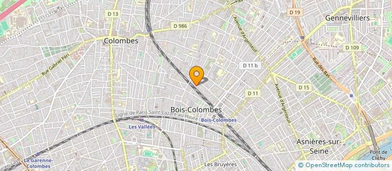 localisation de l'entreprise MONSIEUR ALBAN DAVID  BOIS-COLOMBES