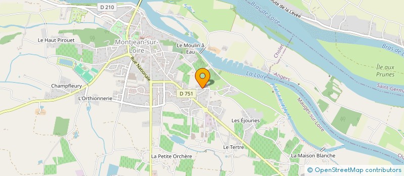 localisation de l'entreprise MONSIEUR ALBAN DE LA HOUGUE à MAUGES-SUR-LOIRE