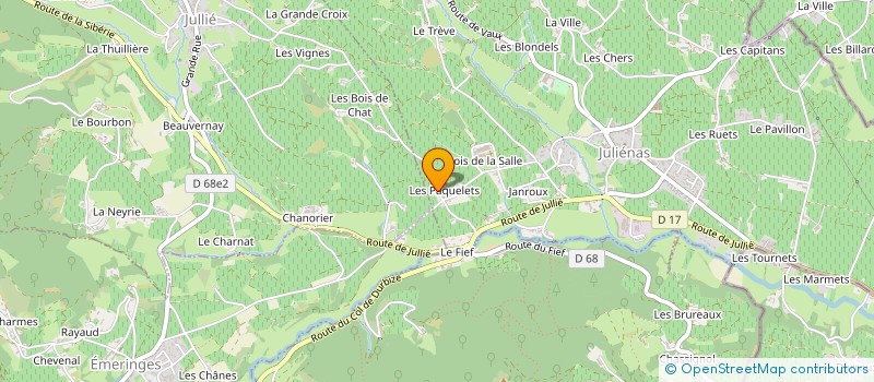localisation de l'entreprise MONSIEUR ALBAN DESCOMBES à JULIENAS