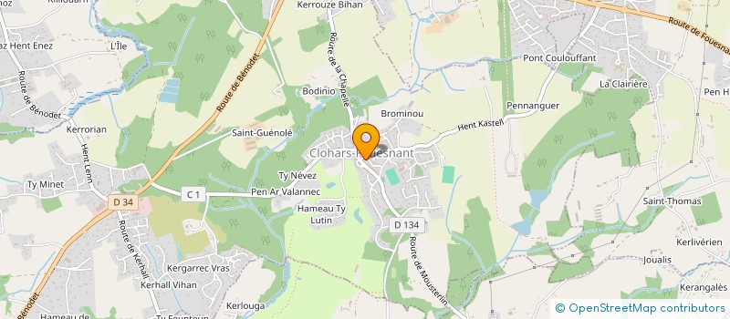 localisation de l'entreprise MONSIEUR ALBAN DOUGUET  CLOHARS-FOUESNANT