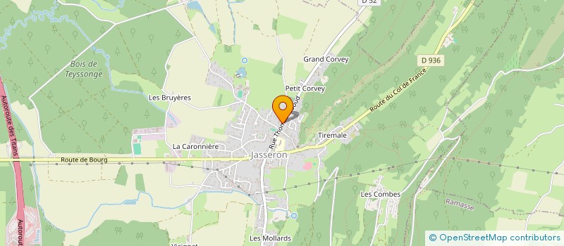 localisation de l'entreprise MONSIEUR ALBAN DUBOIS  JASSERON