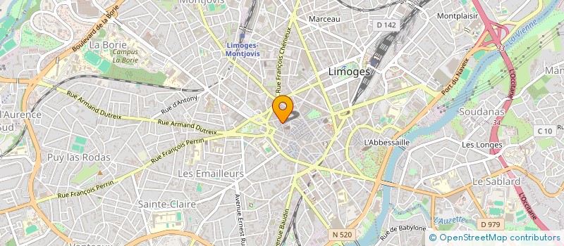 localisation de l'entreprise MONSIEUR ALBAN GAGNEUX à LIMOGES