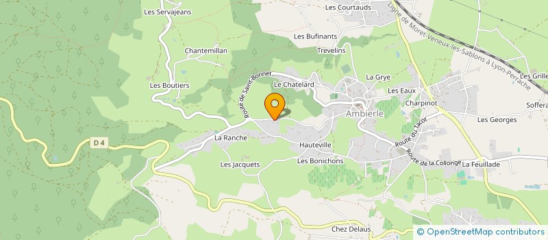 localisation de l'entreprise MONSIEUR ALBAN GALLAND  AMBIERLE