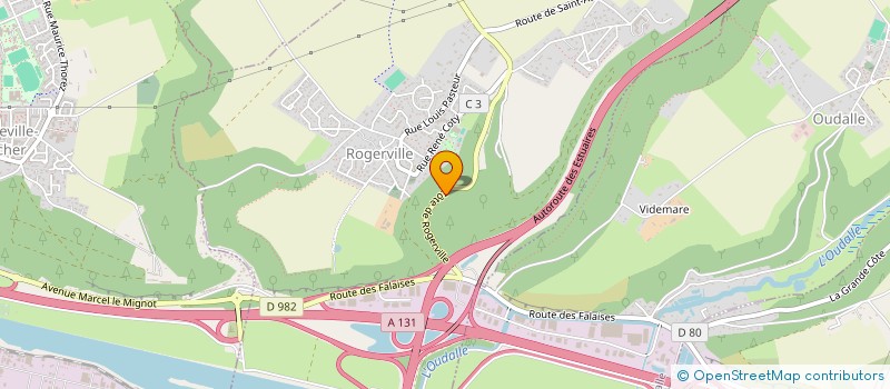 localisation de l'entreprise MONSIEUR ALBAN GOSSELIN  ROGERVILLE