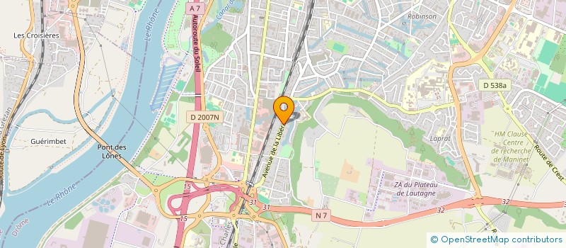 localisation de l'entreprise MONSIEUR ALBAN GOULLIART  VALENCE