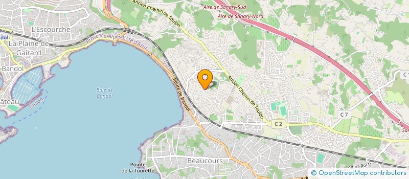 localisation de l'entreprise MONSIEUR ALBAN GRANDEL  SANARY-SUR-MER