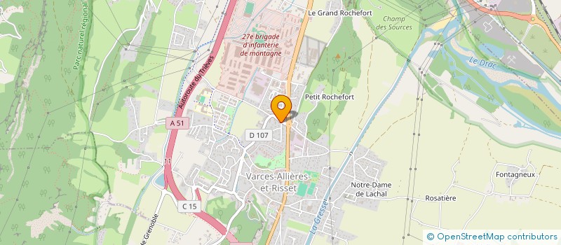 localisation de l'entreprise MONSIEUR ALBAN GUGLIELMINETTI  VARCES-ALLIERES-ET-RISSET