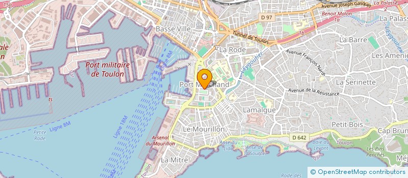 localisation de l'entreprise MONSIEUR ALBAN HEMMER  TOULON