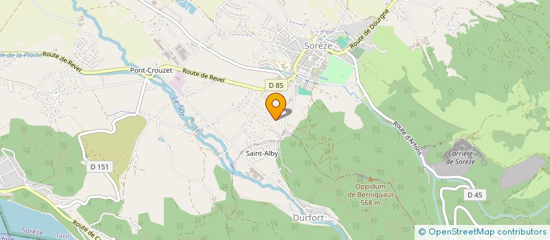 localisation de l'entreprise MONSIEUR ALBAN JANVIER  SOREZE