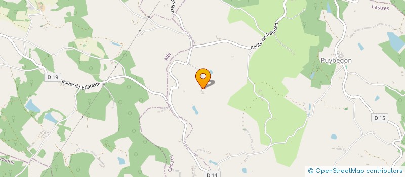 localisation de l'entreprise MONSIEUR ALBAN JURADO  PUYBEGON