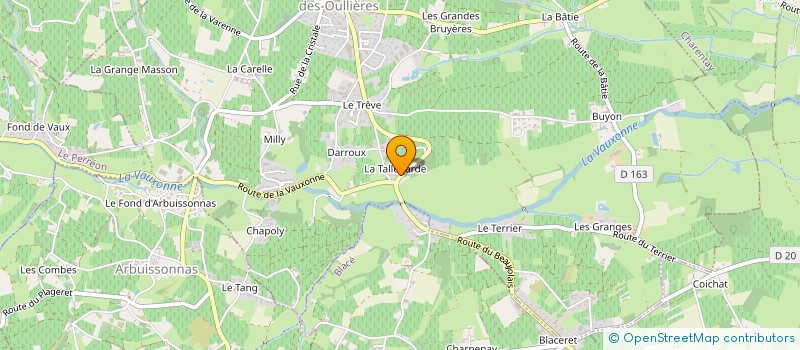 localisation de l'entreprise MONSIEUR ALBAN LAGOUTTE  SAINT-ETIENNE-DES-OULLIERES