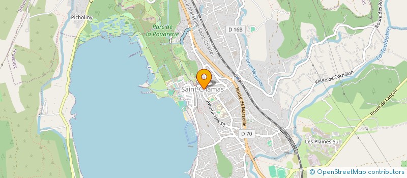 localisation de l'entreprise MONSIEUR ALBAN LAURIN  SAINT-CHAMAS