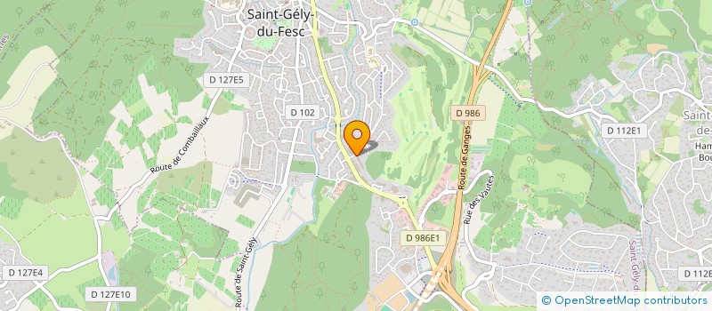 localisation de l'entreprise MONSIEUR ALBAN LELEU  SAINT-GELY-DU-FESC