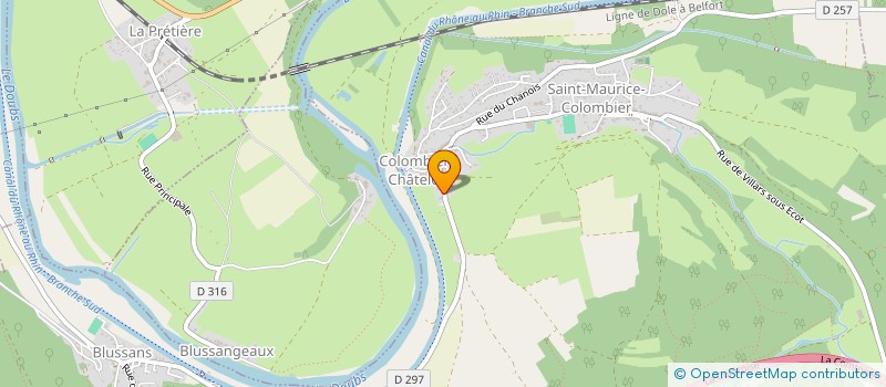 localisation de l'entreprise MONSIEUR ALBAN LUC  SAINT-MAURICE-COLOMBIER