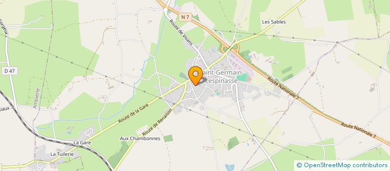 localisation de l'entreprise MONSIEUR ALBAN MABBOUX  SAINT-GERMAIN-LESPINASSE