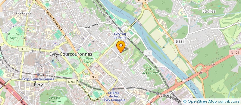 localisation de l'entreprise MONSIEUR ALBAN MAIGA  EVRY-COURCOURONNES