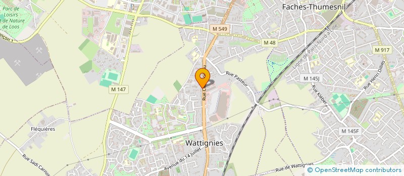 localisation de l'entreprise MONSIEUR ALBAN MAISONNEUVE  WATTIGNIES