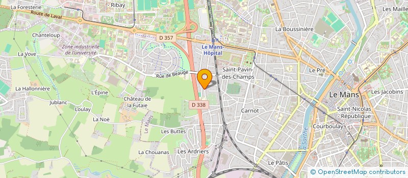 localisation de l'entreprise MONSIEUR ALBAN MARILLEAU à LE MANS