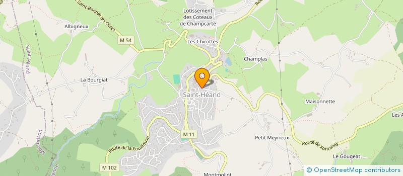 localisation de l'entreprise MONSIEUR ALBAN MARTOS  SAINT-HEAND